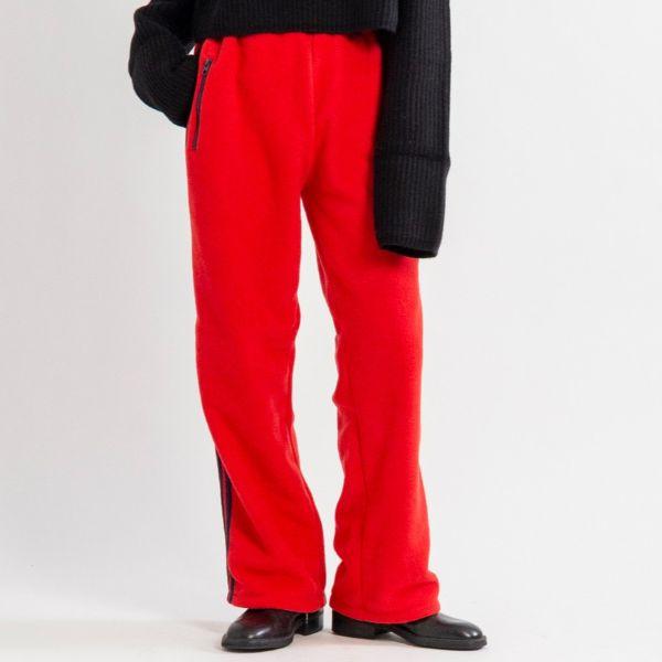 INSCRIRE アンスクリア 25AW 日本製 Fleece Loose Fit Track Pants フリースルーズフィットトラックパンツ I25AW-BC122 L RED ユニセックス |  | 02