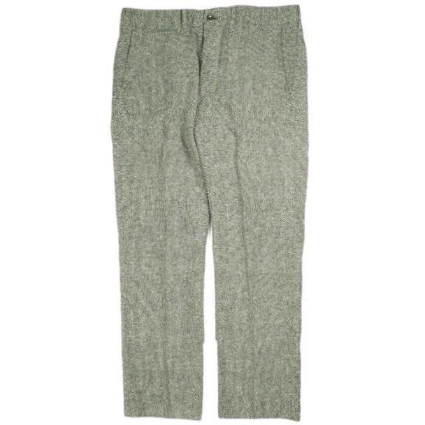 RRL ダブルアールエル ヘリンボーンオフィサーズパンツ 782944778001 34 Greige Double RL ヘリンボーン スラックス 定価62,700円 ボトムス | 