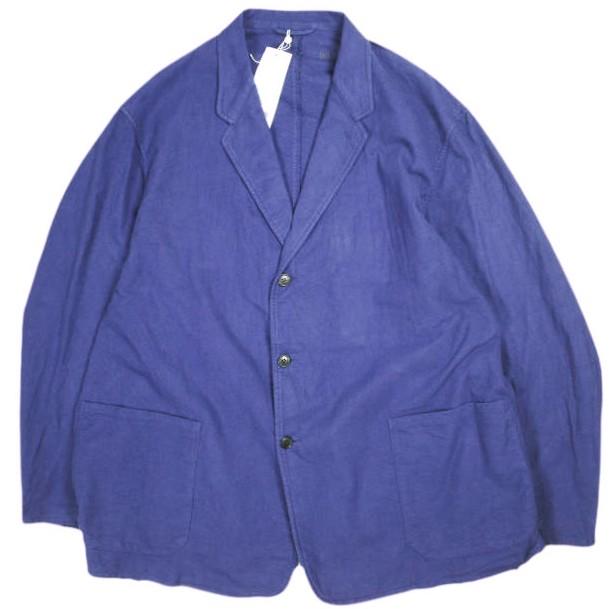 COMOLI コモリ 25AW 日本製 コットンネル ジャケット C03-01004 3 ROYAL BLUE テーラード アウター g25672 | 