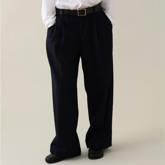 Pilgrim Surf+Supply ピルグリム サーフ+サプライ 25AW Elena Wool Slouchy Trouser 2タックウールトラウザーパンツ 37-24-0492-874 1 NAVY |  | 02