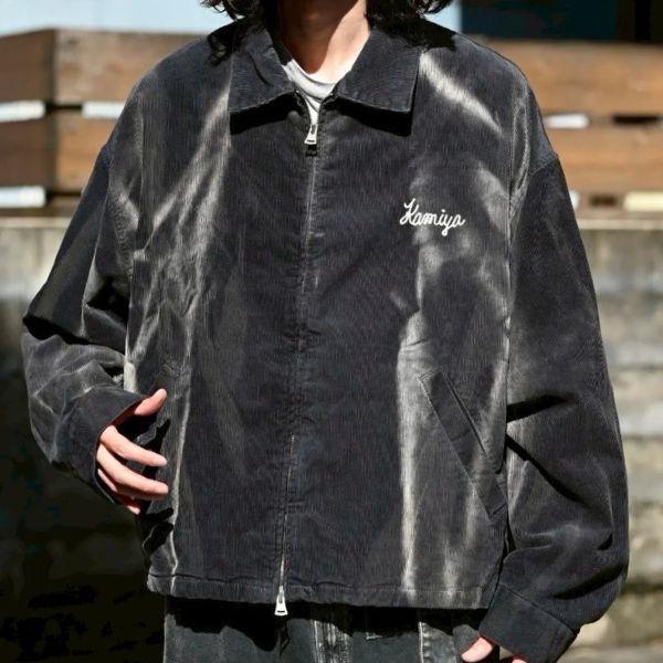KAMIYA カミヤ 25AW 日本製 Sun-Faded Corduroy Work Blouson サンフェード コーデュロイ ワークブルゾン G15BL033 S BLACK ジャケット |  | 02