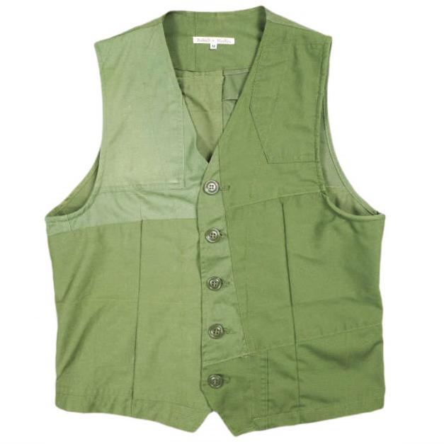 Rebuild by Needles リビルドバイニードルス 日本製 BDU VEST REMAKE リメイクミリタリーベスト M Olive ジレ トップス g25704 | 