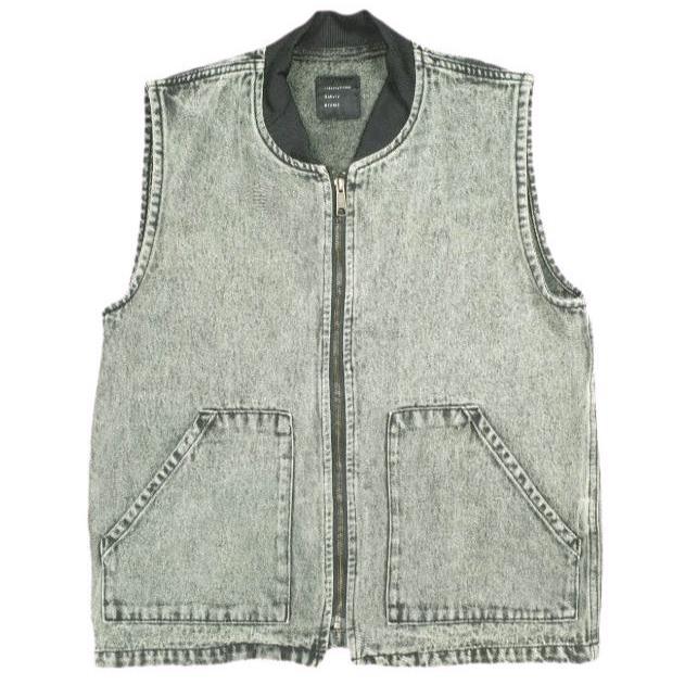 International Gallery BEAMS インターナショナルギャラリービームス 25SS カラーデニムベスト 23-06-0086-052 S LIME ジレ IG トップス | 