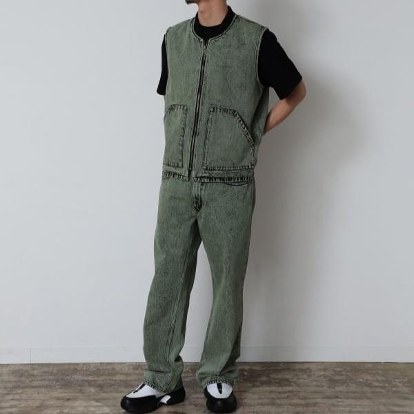 International Gallery BEAMS インターナショナルギャラリービームス 25SS カラーデニムベスト 23-06-0086-052 S LIME ジレ IG トップス |  | 02