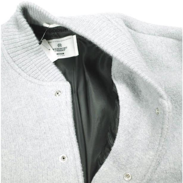 REIGNING CHAMP レイニングチャンプ 24AW MELTON WOOL COLISEUM JACKET メリノウール スタジャン 24011071034630 M グレー 定価97,900円 |  | 08