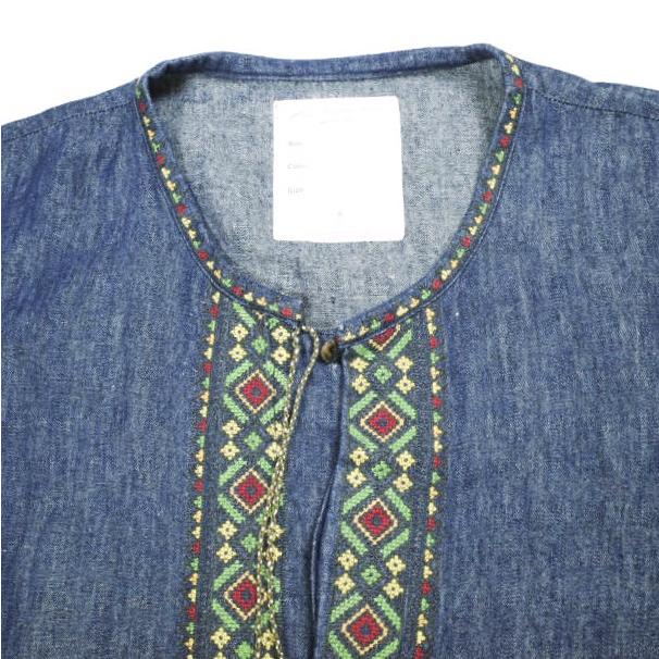 BLACKBIRD ブラックバード 23SS 日本製 fake pullover shirt デニム フェイクプルオーバーシャツ B-001-S02 1 Indigo 長袖 WHITE ALBUM. |  | 03