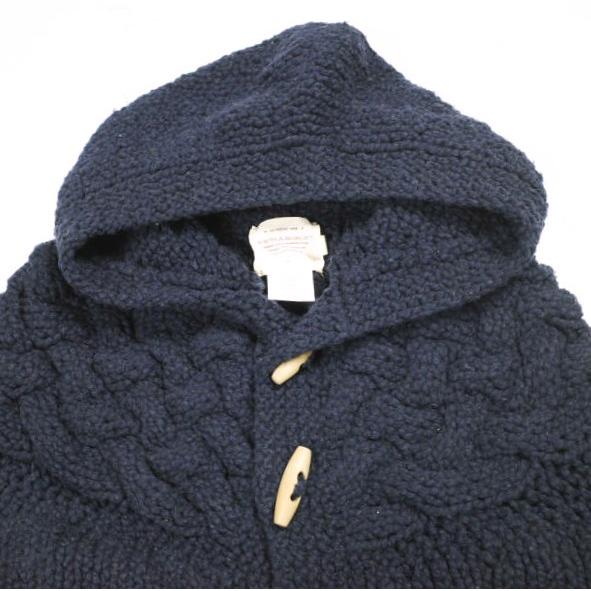 TORI-TO x BEAMS BOY トリト ビームスボーイ 別注 ケーブル編みニットショートダッフルコート 13-15-0269-702 36(M) NAVY ブルゾン |  | 03