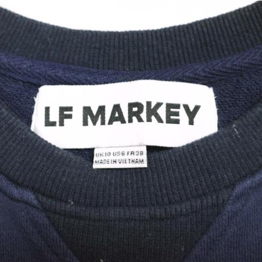 LF MARKEY エルエフマーキー ボアスリーブVガゼットスウェット 61-13-0250-447 UK10 US6 FR38 NAVY トレーナー プルオーバー 裏毛 トップス |  | 02