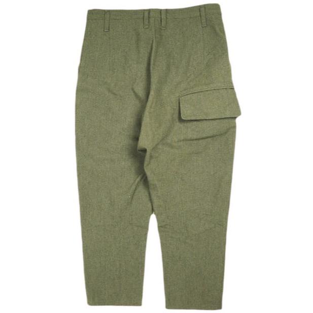 aaAaa アーアーエー 日本製 ウールトラウザーズ AA52FP001b ONE SIZE OLIVE サルエル パンツ ボトムス g25748 | 
