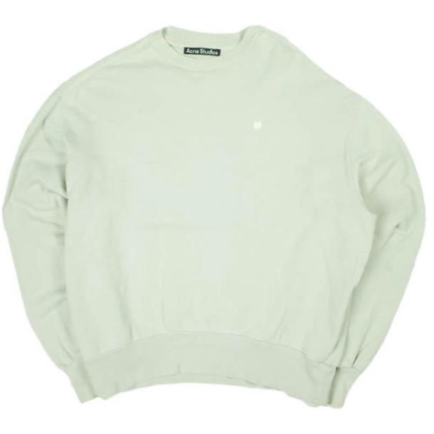 Acne Studios アクネストゥディオズ 22SS Face Patch Sweat オーバーサイズ フェイスパッチスウェット FA-UX-SWEA000088 XXS Light Green | 