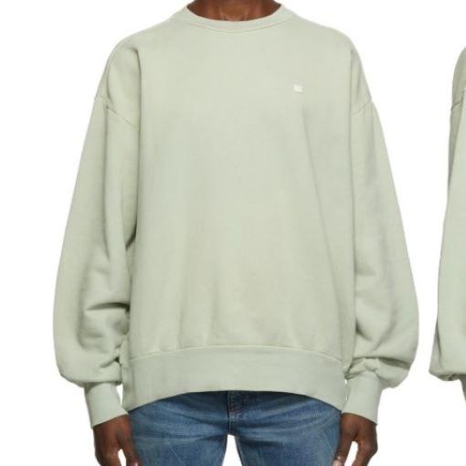 Acne Studios アクネストゥディオズ 22SS Face Patch Sweat オーバーサイズ フェイスパッチスウェット FA-UX-SWEA000088 XXS Light Green |  | 02