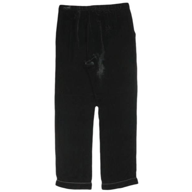 PRADA プラダ Velvet Drawstring Pants アップリケロゴ ベルベットドローストリングパンツ SPH180 S221 1Z6A M BLACK ベロア イージー |  | 01