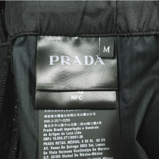 PRADA プラダ Velvet Drawstring Pants アップリケロゴ ベルベットドローストリングパンツ SPH180 S221 1Z6A M BLACK ベロア イージー |  | 05