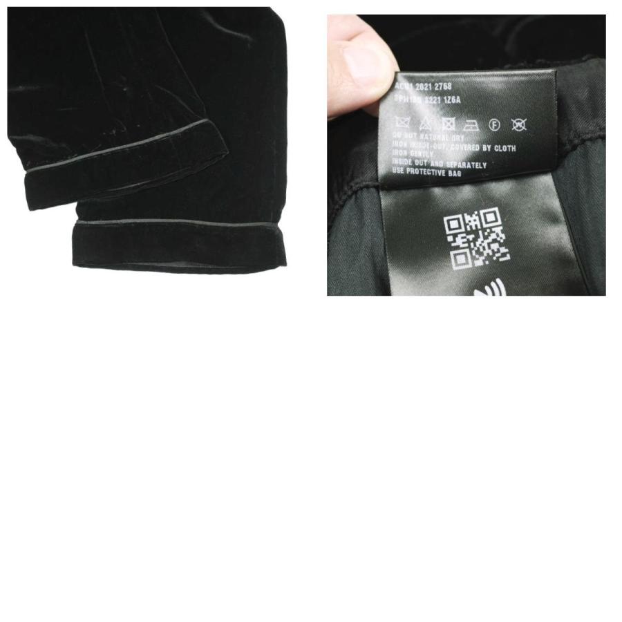 PRADA プラダ Velvet Drawstring Pants アップリケロゴ ベルベットドローストリングパンツ SPH180 S221 1Z6A M BLACK ベロア イージー |  | 09