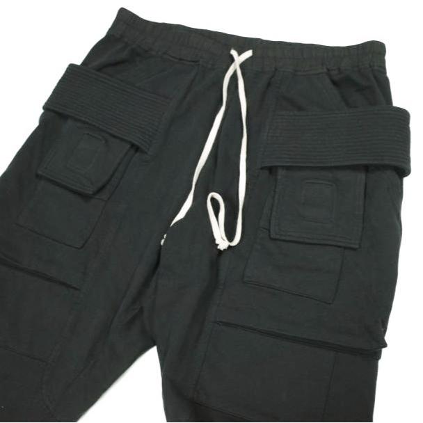 DRKSHDW ダークシャドウ 24SS CREATCH CARGO CROPPED DRAWSTRING PANTS ドローストリングパンツ DU01D1371-RIG M BLK Rick Owens サルエル |  | 03