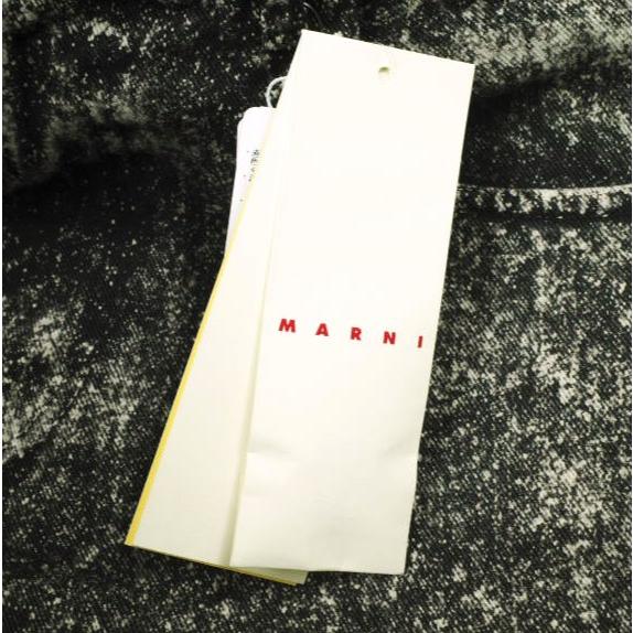 MARNI マルニ 24SS イタリア製 MARBLE DYED DENIM マーブルダイ ワイドデニムパンツ PAJD0425A0 USCT87 40 BLACK ジーンズ Wide Leg Denim |  | 02
