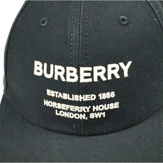 BURBERRY バーバリー イタリア製 ホースフェリー刺繍 ベースボールキャップ 8057625 1001 L(59cm) BLACK/BEIGE(B1047) 定価47,300円 帽子 |  | 02
