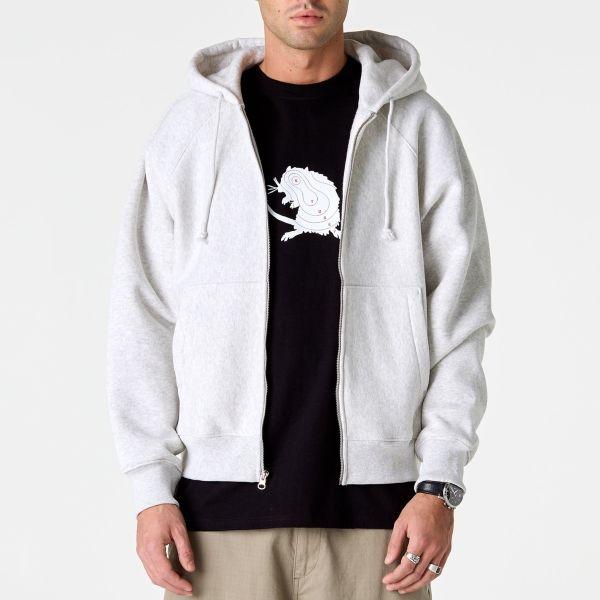 STUSSY ステューシー 25AW RELAXED ZIP HOODIE リラックスジップフーディー 118571 S Ash Heather 裏起毛 パーカー グレー トップス g25793 |  | 02