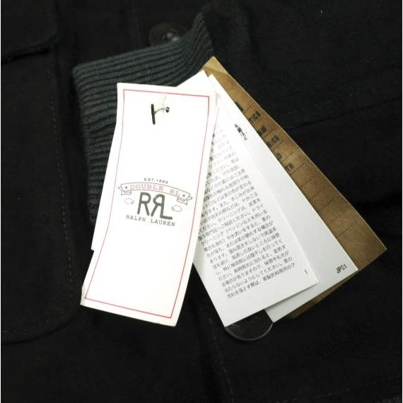 新品 RRL ダブルアールエル 25AW スエードボンバージャケット M Vintage Black Double RL ディアスキン レザージャケット 定価401,500円 |  | 02