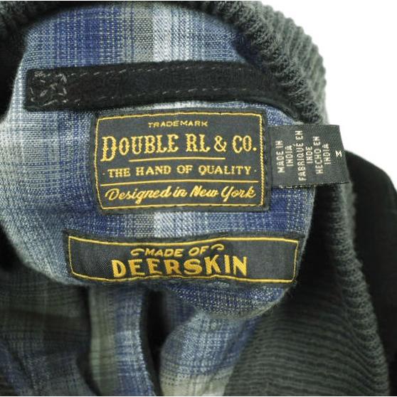 新品 RRL ダブルアールエル 25AW スエードボンバージャケット M Vintage Black Double RL ディアスキン レザージャケット 定価401,500円 |  | 03