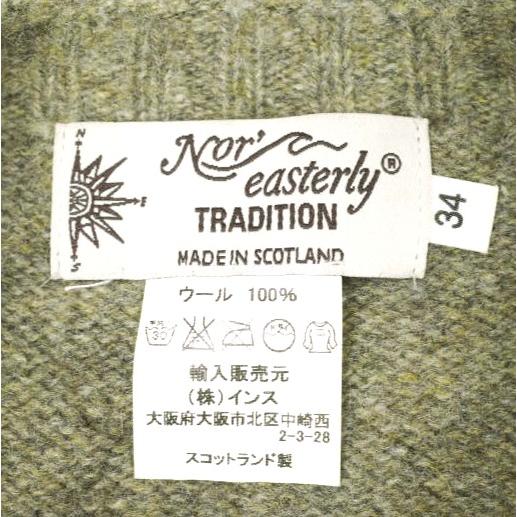 NOR' EASTERLY ノアイースターリー スコットランド製 SHAGGY DOG CREW NECK SWEATER シャギードッグクルーネックニット 34 カーキ セーター |  | 02