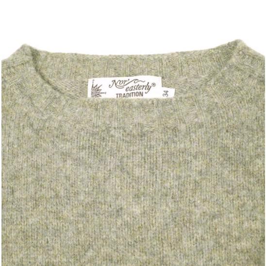NOR' EASTERLY ノアイースターリー スコットランド製 SHAGGY DOG CREW NECK SWEATER シャギードッグクルーネックニット 34 カーキ セーター |  | 03