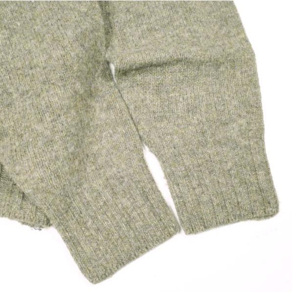 NOR' EASTERLY ノアイースターリー スコットランド製 SHAGGY DOG CREW NECK SWEATER シャギードッグクルーネックニット 34 カーキ セーター |  | 04