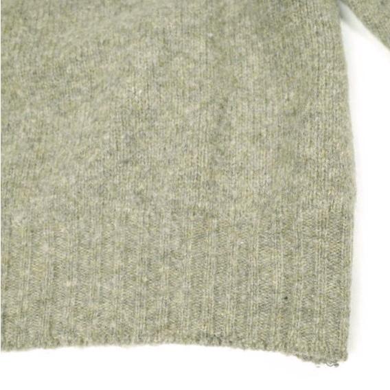 NOR' EASTERLY ノアイースターリー スコットランド製 SHAGGY DOG CREW NECK SWEATER シャギードッグクルーネックニット 34 カーキ セーター |  | 05