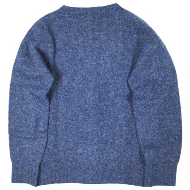 NOR' EASTERLY x BEAMS BOY ノアイースターリー ビームスボーイ 別注 スコットランド製 シェットランドシャギーカーディガン 34 NAVY |  | 01