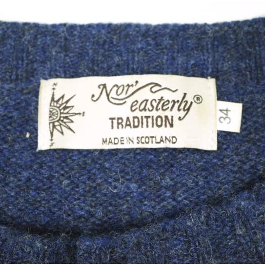 NOR' EASTERLY x BEAMS BOY ノアイースターリー ビームスボーイ 別注 スコットランド製 シェットランドシャギーカーディガン 34 NAVY |  | 02