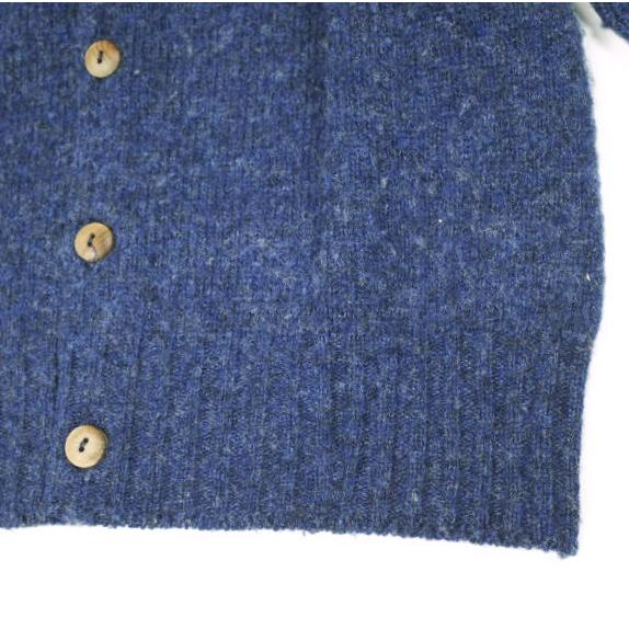 NOR' EASTERLY x BEAMS BOY ノアイースターリー ビームスボーイ 別注 スコットランド製 シェットランドシャギーカーディガン 34 NAVY |  | 04
