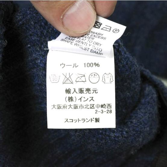 NOR' EASTERLY x BEAMS BOY ノアイースターリー ビームスボーイ 別注 スコットランド製 シェットランドシャギーカーディガン 34 NAVY |  | 06