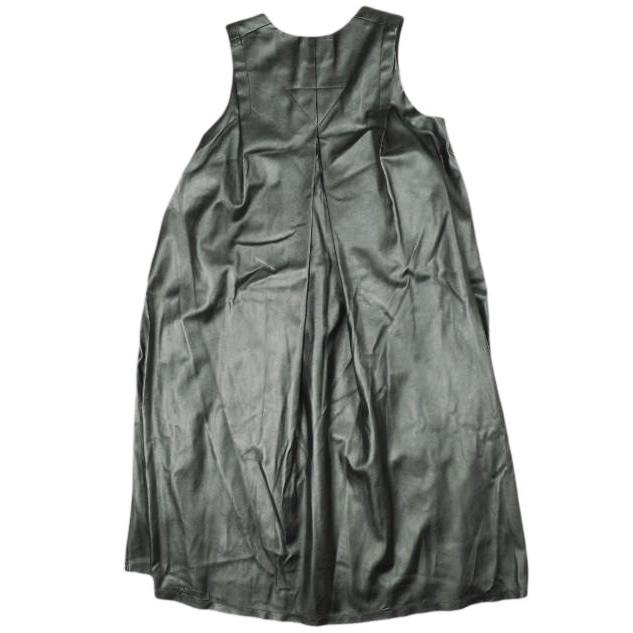 maturely マチュアリー 19AW Vegan Leather Dress ヴィーガンレザードレス 13-26-0803-202 ONE SIZE BLACK BEAMS ノースリーブ ワンピース |  | 01