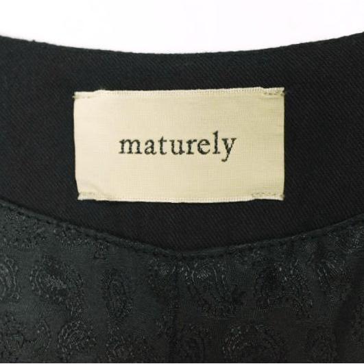 maturely マチュアリー 19AW Vegan Leather Dress ヴィーガンレザードレス 13-26-0803-202 ONE SIZE BLACK BEAMS ノースリーブ ワンピース |  | 03