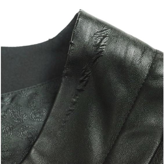 maturely マチュアリー 19AW Vegan Leather Dress ヴィーガンレザードレス 13-26-0803-202 ONE SIZE BLACK BEAMS ノースリーブ ワンピース |  | 05