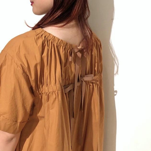 Ray BEAMS レイビームス 19SS バックリボンギャザーワンピース 63-26-0451-509 ONE SIZE TERACOTTA トップス g25834 |  | 03