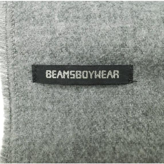 BEAMS BOY ビームスボーイ 大判フリンジウールマフラー グレー ストール g25838 |  | 04