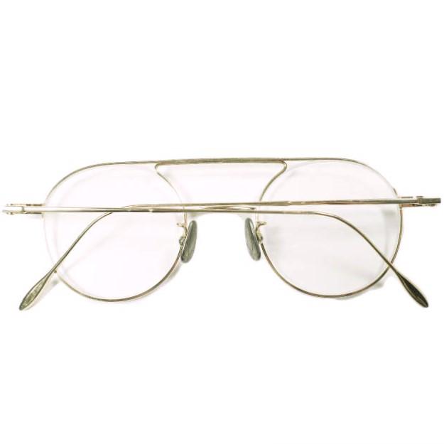 YUICHI TOYAMA ユウイチトヤマ 日本製 U-067 Hannes ハネス メタルフレームメガネ Gold/Clear(度入り) 眼鏡 46□22-145 g25848 |  | 01