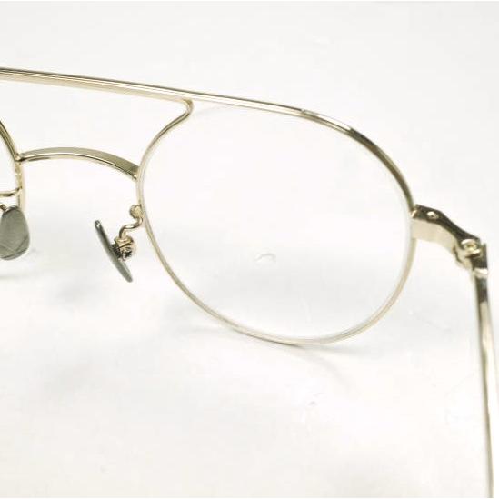 YUICHI TOYAMA ユウイチトヤマ 日本製 U-067 Hannes ハネス メタルフレームメガネ Gold/Clear(度入り) 眼鏡 46□22-145 g25848 |  | 05