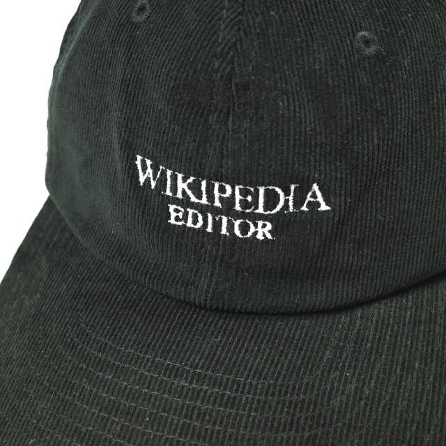 Wikipedia Editor ウィキペディア エディター Corduroy hat ロゴ刺繍コーデュロイ6パネルキャップ Free BLACK Beechfield スタイリスト私物 |  | 02
