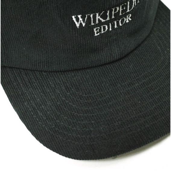 Wikipedia Editor ウィキペディア エディター Corduroy hat ロゴ刺繍コーデュロイ6パネルキャップ Free BLACK Beechfield スタイリスト私物 |  | 04