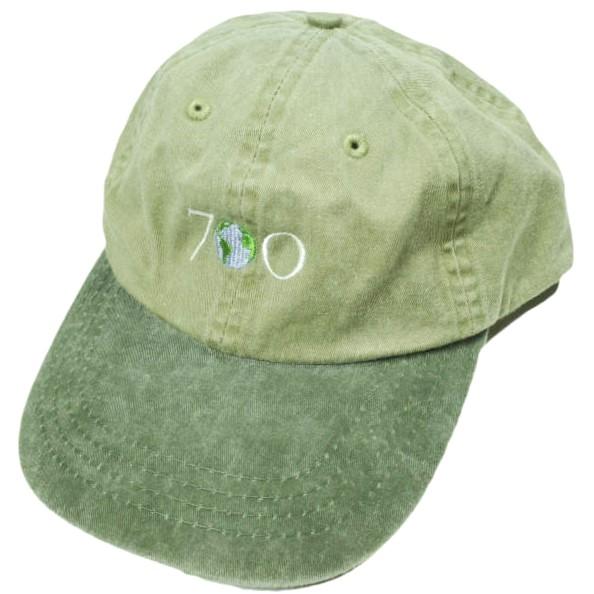 700fill 700フィル セブンハンドレッドフィル Earth Logo 6panel Cap ロゴ刺繍 6パネルキャップ Free Olive ツートーン 帽子 g25852 | 