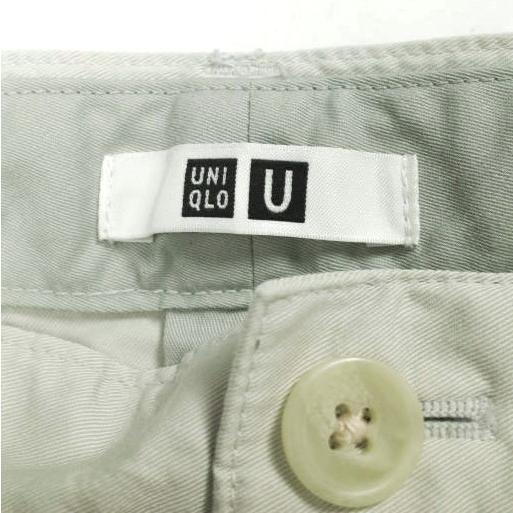 UNIQLO U ユニクロユー タックワイドパンツ 321-475596 85 LIGHT GRAY Christophe Lemaire クリストフルメール ジップフライ ボトムス |  | 03
