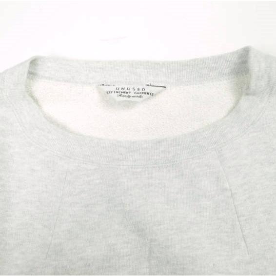 UNUSED x BEAMS アンユーズド ビームス 別注 日本製 Crew Neck Sweat カットオフクルーネックスウェット US0839 1 GRAY トレーナー 裏毛 |  | 03