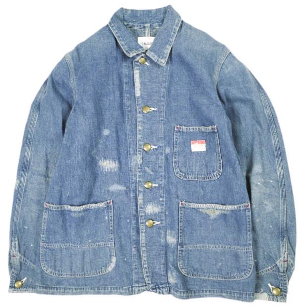CAL O LINE キャルオーライン 日本製 SPECIAL DENIM COVERALL ダメージ加工デニムカバーオール CL162-048UD Free Indigo ジャケット | 