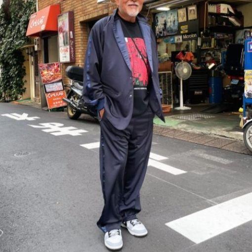 GDSS ジーディーエスエス 24SS 日本製 SMOKING JACKET スモーキングジャケット 100-GDS-233005 S NAVY ジャージー サイドライン アウター |  | 02