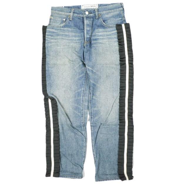 Tu es mon TRESOR トゥ エ モン トレゾア 日本製 ANTIQUE JEANS 3YEAR サイドリボン デニムパンツ AJC-3Y 2 Indigo caqu サキュウ ジーンズ | 