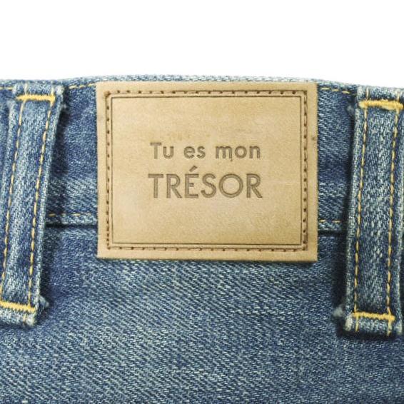Tu es mon TRESOR トゥ エ モン トレゾア 日本製 ANTIQUE JEANS 3YEAR サイドリボン デニムパンツ AJC-3Y 2 Indigo caqu サキュウ ジーンズ |  | 06