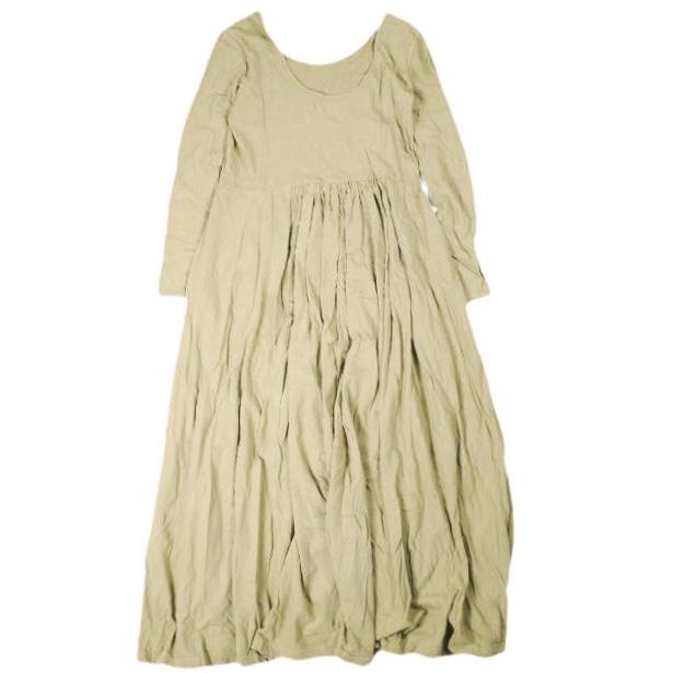 R JUBILEE x Pilgrim Surf+Supply アール ジュビリー ピルグリム 別注 LONG DRESS コットンネップロングワンピース RJ18023042PGL ベージュ |  | 01