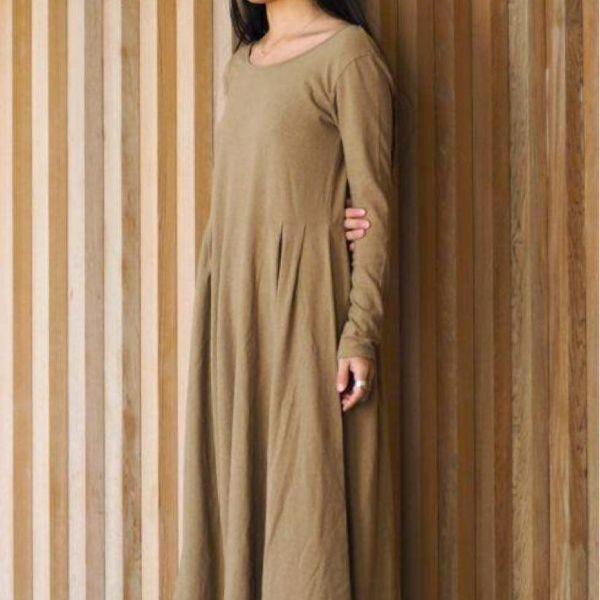 R JUBILEE x Pilgrim Surf+Supply アール ジュビリー ピルグリム 別注 LONG DRESS コットンネップロングワンピース RJ18023042PGL ベージュ |  | 02
